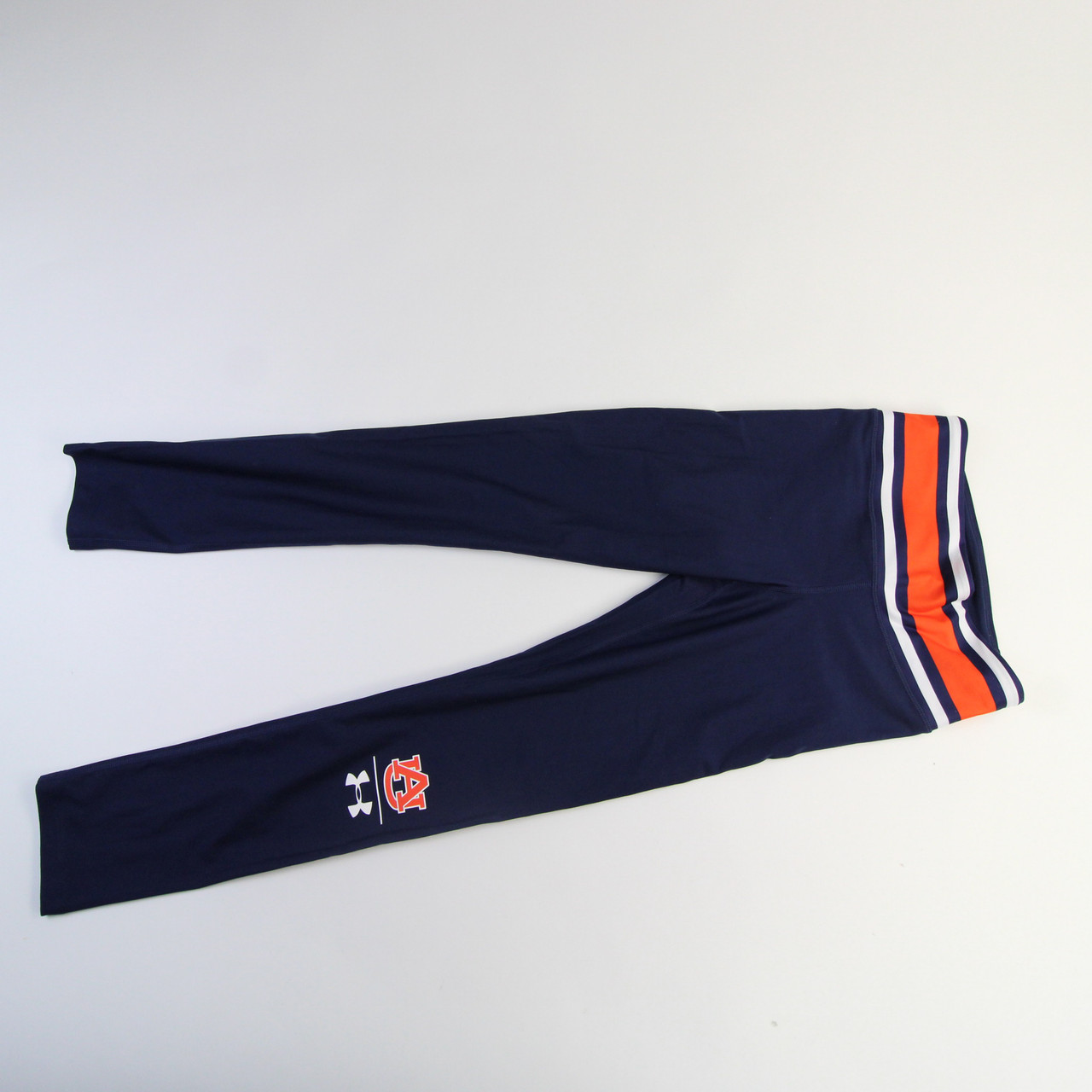Auburn Tigers Under Armour HeatGear Compression Pants Women's Navy/Orange  New