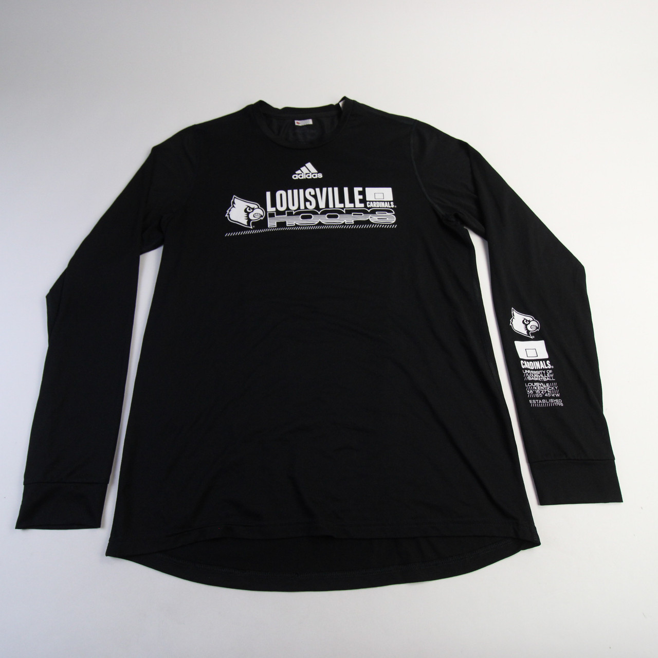 Louisville Cardinals adidas Creator Long Sleeve Shirt Men's Black Used LT  920 - Locker Room Direct