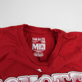 South Dakota Coyotes adidas Go-To tee Short Sleeve Shirt Men's Red Used M 30
