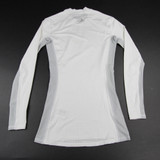 adidas Techfit Compression Top Men's White/Light Gray Used