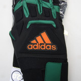 Miami Hurricanes adidas Gloves - Lineman Men's Black New