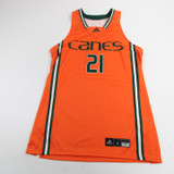 Miami Hurricanes adidas Practice Jersey - Basketball Women's Orange New M 89