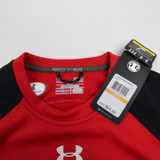Utah Utes Under Armour Long Sleeve Shirt Men's Red/Black New S 01