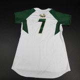 Sacramento State Hornets adidas Game Jersey - Softball Women's Used White/Green M 68