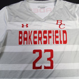 Bakersfield College Renegades Under Armour Game Jersey - Soccer Women's Used White/Light Gray L 20