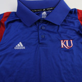 Kansas Jayhawks adidas Climacool Polo Men's Blue Used S 92
