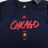 Chicago Fire FC adidas Short Sleeve Shirt Youth Navy New L 29