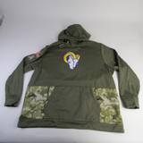 LA Rams Nike NFL On Field Therma-Fit Sweatshirt Men's Olive/Camouflage New M 44