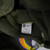 LA Rams Nike NFL On Field Therma-Fit Sweatshirt Men's Olive/Camouflage New M 44