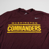 Washington Commanders Nike Dri-Fit Long Sleeve Shirt Men's Burgundy New L 54