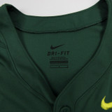 Oregon Ducks Nike Dri-Fit Practice Jersey - Softball Women's Used Dark Green/Dark Gray L JRSY-006019