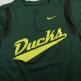 Oregon Ducks Nike Dri-Fit Practice Jersey - Softball Women's Used Dark Green/Dark Gray L JRSY-006019