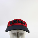 Nebraska Cornhuskers adidas Visor Unisex Black/Crimson New OSFM-HATS-009862