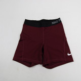 Nike Pro Compression Shorts Women's Maroon Used-SHOR-022614