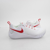 Nike Air Zoom Volleyball Shoe Men's White/Red New without Box-SHOE-012509