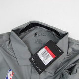 Golden State Warriors Nike NBA Authentics Polo Men's Gray New-TOPS-106975