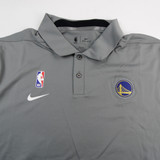 Golden State Warriors Nike NBA Authentics Polo Men's Gray New-TOPS-106975