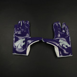 Kansas State Wildcats Nike Gloves - Receiver Men's Purple/White New-EQPT-003618