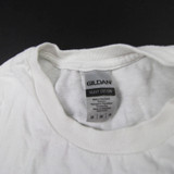 Gildan Heavy Cotton Short Sleeve Shirt Men's White Used M-TOPS-107317