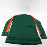 Miami Hurricanes adidas Sweatshirt Women's Green/Orange New XLT-TOPS-108679