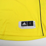 Michigan Wolverines adidas Game Jersey - Basketball Men's Yellow/Navy New-JRSY-006506