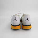 Air Jordan Running & Jogging Shoes Men's White/Gold Used 8-SHOE-013501