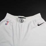 Brooklyn Nets Nike NBA Authentics Game Shorts Men's White/Black New-SHOR-024378