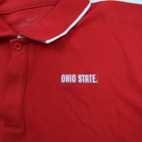 Ohio State Buckeyes Nike Dri-Fit Polo Men's Red/White New-TOPS-113999