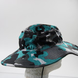 Miami Dolphins New Era Bucket Hat Men's Gray/Turquoise Used OSFM-HATS-010556