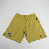Notre Dame Fighting Irish Under Armour Athletic Shorts Men's Gold Used XL-SHOR-024820