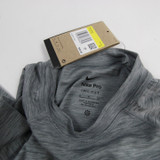 Nike Pro Long Sleeve Shirt Women's Gray/Heather New with Tags-TOPS-115703