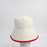 Halsa Bucket Hat Unisex Cream/Red 0 OSFM-HATS-010788