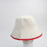 Halsa Bucket Hat Unisex Cream/Red 0 OSFM-HATS-010788