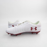 Under Armour Nitro Football Cleat Men's White/Maroon 0 15-CLEA-010295