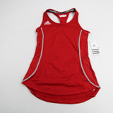 adidas Sleeveless Shirt Women's Red/White 0 S-TOPS-116499
