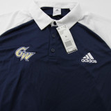 George Washington Colonials adidas Climalite Polo Men's Navy/White New XL-TOPS-117525