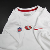 San Francisco 49ers Nike NFL On Field Long Sleeve Shirt Men's White Used M-TOPS-117386