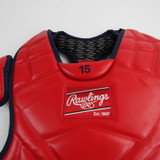 Rawlings Chest Pad Men's Red/Navy Used 17-EQPT-004118
