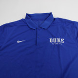 Duke Blue Devils Nike Dri-Fit Polo Men's Blue Used L-TOPS-118674