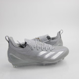 adidas adizero Football Cleat Men's Light Gray/Silver New without Box-CLEA-010528
