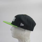 Minnesota Timberwolves New Era 9fifty Snap-Back Hat Men's New Dark Gray/Lime Green LG/XL-HATS-011062