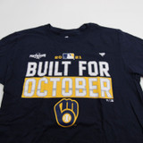 Milwaukee Brewers Fanatics Short Sleeve Shirt Men's Navy New M-TOPS-120326