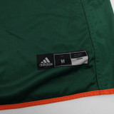 Miami Hurricanes adidas Practice Jersey - Basketball Men's Green/Orange Used M-JRSY-007064