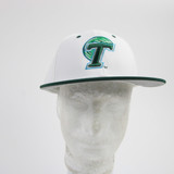 Tulane Green Wave The Game Fitted Hat Men's White/Green New 7-1/8-HATS-011258