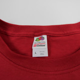 San Francisco 49ers Fruit of the Loom Short Sleeve Shirt Men's Red New L-TOPS-121389
