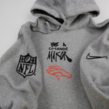 Denver Broncos Nike Sweatshirt Men's Gray Used-TOPS-121713