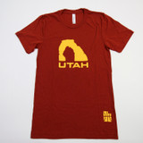 Utah Jazz Bella + Canvas Short Sleeve Shirt Men's Burnt Orange New XS-TOPS-122606