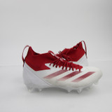 adidas adizero Football Cleat Men's White/Red Used 13-CLEA-010877