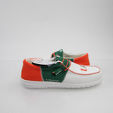 Miami Hurricanes Hey Dude Sandals & Flip Flops Men's White/Orange New 15-SHOE-015195