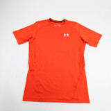 Under Armour HeatGear Compression Top Men's Orange Used L-TOPS-122982
